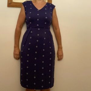 Slip on navy dress